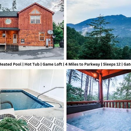Indoor Heated Pool Hot Tub Cabin Sevierville Exterior photo
